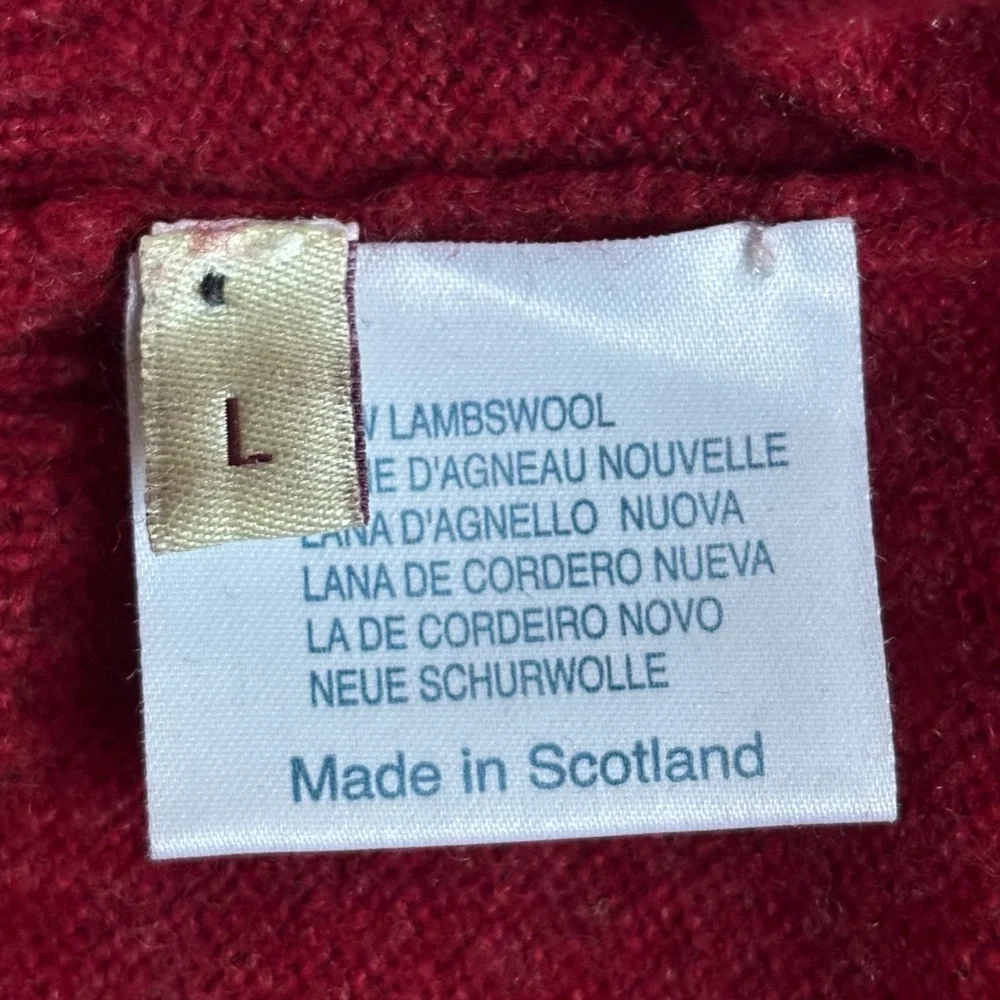 Ede & Ravenscroft 100% New Lambswool Sweater Vest Red Size Large